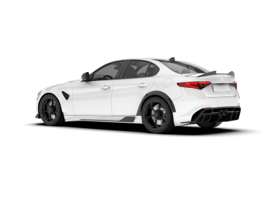 Beyaz arka planda modern bir araba. 3d oluşturma