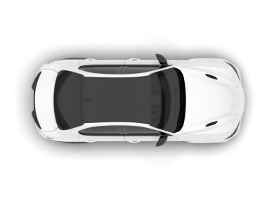 modern araba beyaz arkaplanda izole edildi