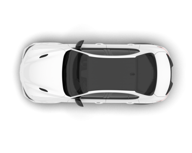 modern araba üst görünümü