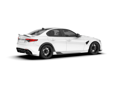 Beyaz arka planda modern bir araba. 3d oluşturma