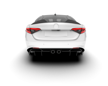 gerçekçi araba arkası görünümü