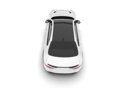 Beyaz arka planda modern bir araba. 3d oluşturma