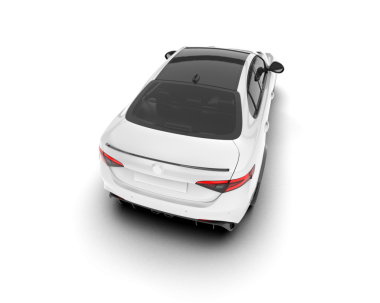 modern beyaz araba beyaz arka plan üzerinde izole