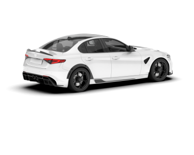 Beyaz arka planda modern bir araba. 3d illüstrasyon