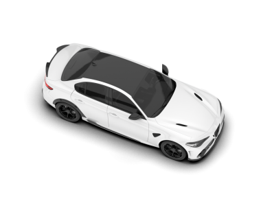 - Araba. Sedan beyaz arka planda izole edilmiş. 3 boyutlu illüstrasyon. izometrik görünüm.