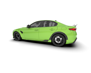 modern yeşil spor araba