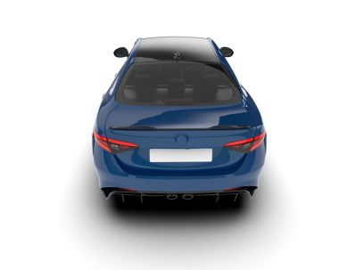 Modern araba beyaz arka planda izole edilmiş. 3 boyutlu - 3 boyutlu.