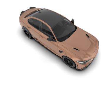 Arka planda izole edilmiş modern lüks araba. 3D görüntüleme - 3d illüstrasyon