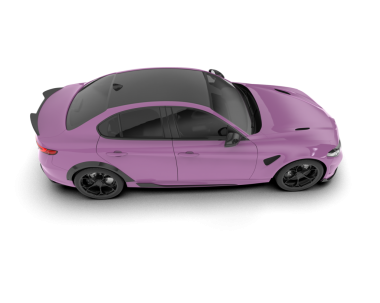 beyaz arkaplan ile mor modern araba