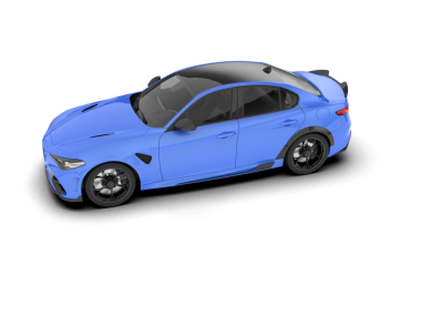 Araba beyaz arka planda izole edilmiş. 3d oluşturma