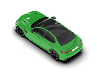 Bir spor arabanın 3 boyutlu görüntüsü