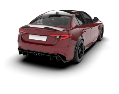 Gri arka planda kırmızı modern araba