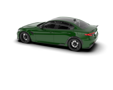 Modern araba. Beyaz arka planda izole edilmiş. 3 boyutlu model