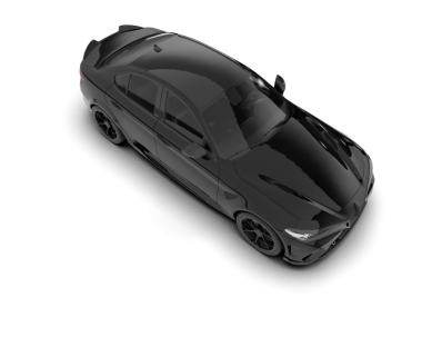 Siyah arka planda modern spor araba