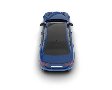 Modern araba arka planda izole edilmiş. 3D görüntüleme - illüstrasyon