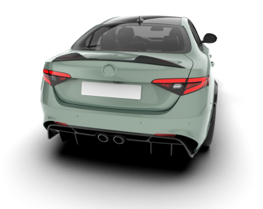 Araba arka tarafta. 3d oluşturma