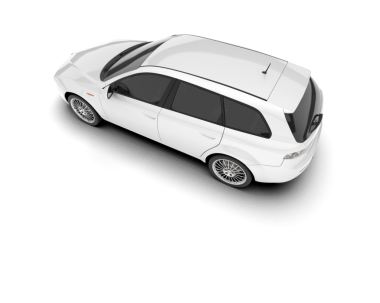 Beyaz arka planda bir araba. yüksek çözünürlüklü araba