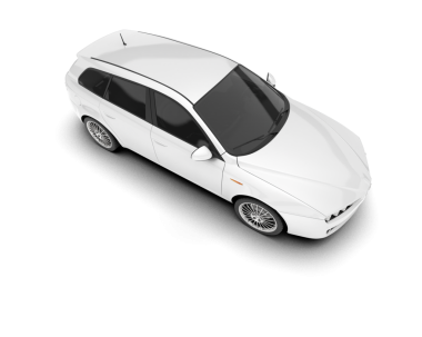 beyaz lüks araba izole vektör illüstrasyonu