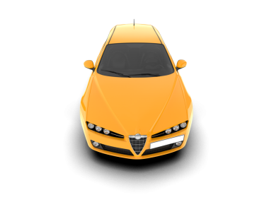 Modern araba beyaz arka planda izole edilmiş. vektör 10