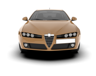 gerçekçi araba vektörü beyaz arkaplanda izole edildi.