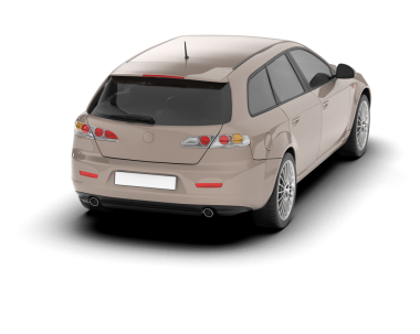 beyaz arka planda modern araba.