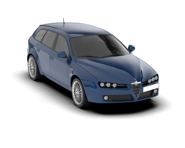 Mavi arka planı olan modern lüks araba.