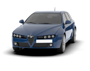 modern araba beyaz arkaplanda izole edildi