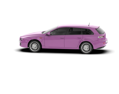 modern lüks pembe araba