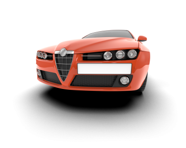 Gerçekçi araba manzarası. 3 Boyutlu Hazırlama