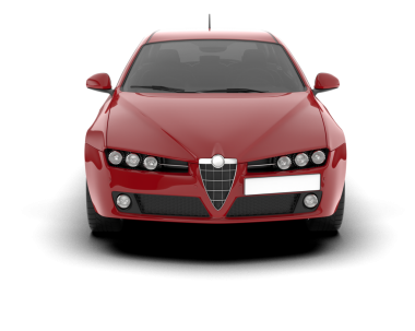 beyaz arka planda modern araba