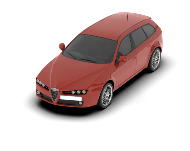 Araba beyaz arka planda izole edilmiş. Vektör çizimi.