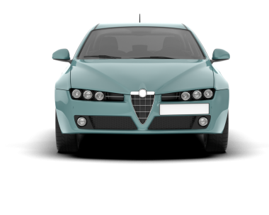 beyaz arkaplandaki modern araba 3 boyutlu görüntüleme