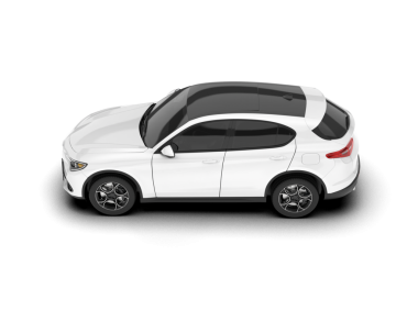 beyaz arka planda modern araba