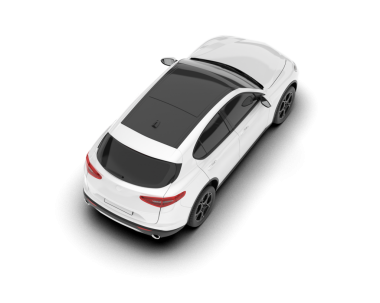 araba beyaz arkaplanda izole edildi