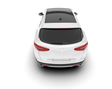 Araba manzaralı. 3d oluşturma