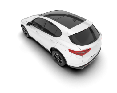 Modern spor araba beyaz zemin üzerinde izole edilmiş 3 boyutlu görüntüleme