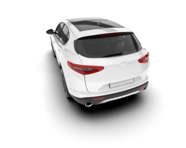 araba beyaz arkaplanda izole edildi.