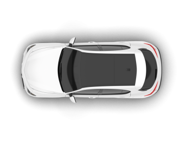 beyaz arkaplanda izole edilmiş araba 3 d illüstrasyon