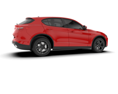 modern kırmızı araba gölgeli beyaz arka planda izole edildi - 3 boyutlu illüstrasyon