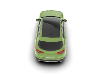 modern yeşil araba beyaz arkaplanda izole