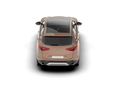 Araba manzaralı. Beyaz arka planda beyaz bir arabanın gerçekçi bir çizimi. yüksek kaliteli vektör