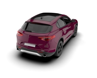 Gri arkaplanda modern kompakt araba izole edildi.