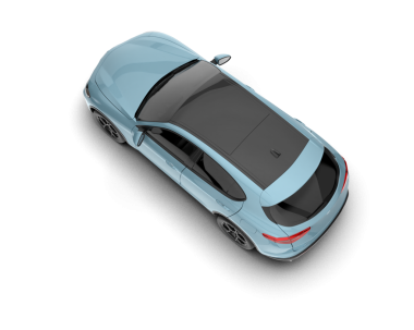 Modern araba. araba beyaz arkaplanda izole edildi