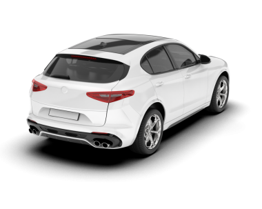 modern lüks sedan beyaz arka planda izole