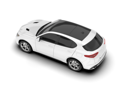 Modern araba beyaz arka planda izole edilmiş. 3 boyutlu model