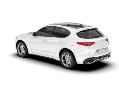 kırpma yolu ile beyaz arkaplanda izole araba