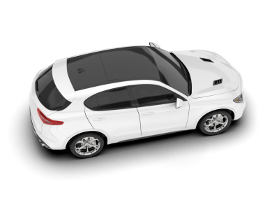 araba beyazda izole edildi