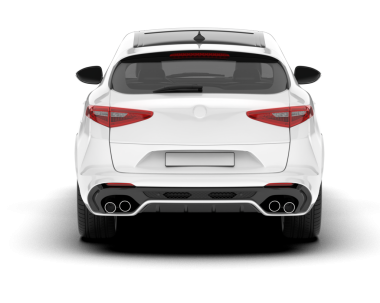 Modern araba beyaz arka planda izole edilmiş. 3d oluşturma