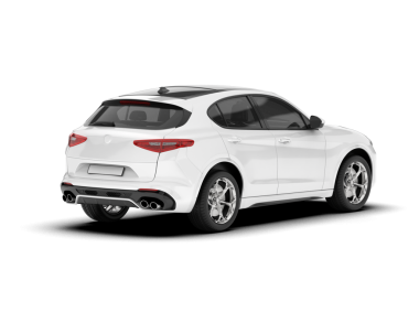 Beyaz arka planda beyaz lüks sedan.