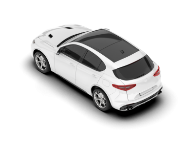 gerçekçi modern araba beyaz arka planda izole